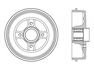 OPEN PARTS BAD9088.31 stabdžių būgnas 
 Stabdžių sistema -> Būgninis stabdys -> Stabdžių būgnas
432004334R, 432007629R