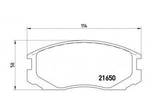 BREMBO P 54 015 stabdžių trinkelių rinkinys, diskinis stabdys 
 Techninės priežiūros dalys -> Papildomas remontas
04465B4010, 04465B4020, 04465B4040