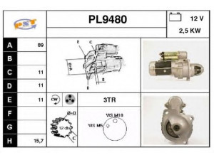 SNRA PL9480 starteris