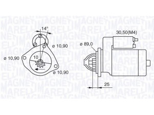 MAGNETI MARELLI 063523680820 starteris 
 Elektros įranga -> Starterio sistema -> Starteris
1516698R, 4854185, 4854185