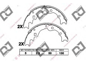 DJ PARTS BS1132 stabdžių trinkelių komplektas 
 Techninės priežiūros dalys -> Papildomas remontas
BB0231331A, NC21263100, S01L26310