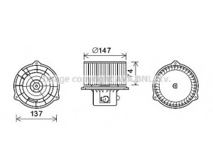 AVA QUALITY COOLING HY8426 elektrovariklis, vidinis pūtiklis 
 Šildymas / vėdinimas -> Orpūtė/dalys
9710938900, 971093D900, 9710938900