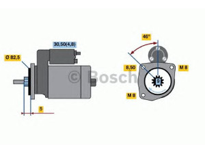 BOSCH 0 001 107 105 starteris 
 Elektros įranga -> Starterio sistema -> Starteris
085 911 023 H