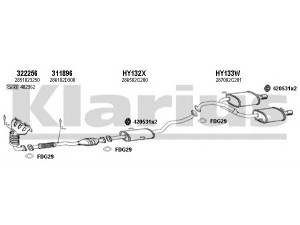 KLARIUS 450098U išmetimo sistema