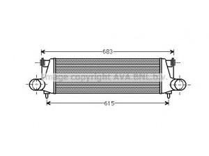 AVA QUALITY COOLING AI4307 tarpinis suslėgto oro aušintuvas, kompresorius 
 Variklis -> Oro tiekimas -> Įkrovos agregatas (turbo/superįkrova) -> Tarpinis suslėgto oro aušintuvas
4J0145803