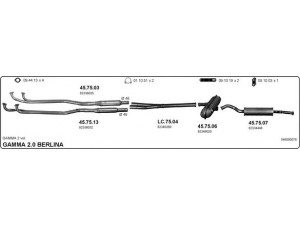 IMASAF 546000078 išmetimo sistema 
 Išmetimo sistema -> Išmetimo sistema, visa
