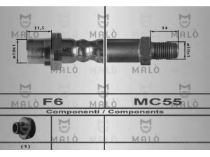 MAL? 80294 stabdžių žarnelė 
 Stabdžių sistema -> Stabdžių žarnelės
34301166118
