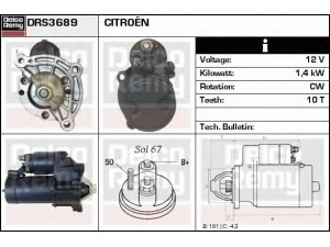 DELCO REMY DRS3689 starteris 
 Elektros įranga -> Starterio sistema -> Starteris