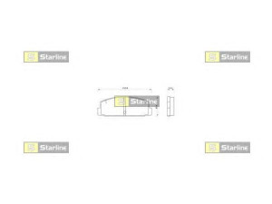 STARLINE BD S262P stabdžių trinkelių rinkinys, diskinis stabdys 
 Techninės priežiūros dalys -> Papildomas remontas
GEYC-26-43Z, GEYC-26-43ZA, GEYC-26-48Z