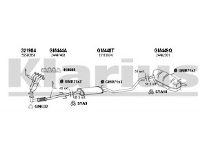 KLARIUS 391476U išmetimo sistema 
 Išmetimo sistema -> Išmetimo sistema, visa