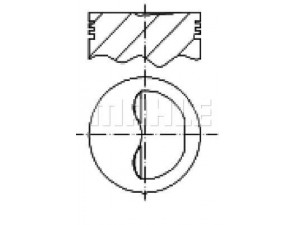 MAHLE ORIGINAL S25700 stūmoklis 
 Variklis -> Cilindrai/stūmokliai
6140017801