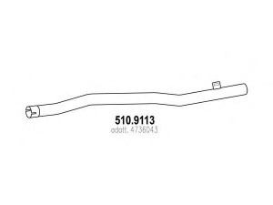 ASSO 510.9113 išleidimo kolektorius
4736043