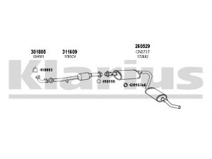 KLARIUS 630406E išmetimo sistema 
 Išmetimo sistema -> Išmetimo sistema, visa
