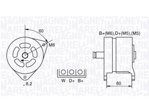 MAGNETI MARELLI 063324293010 kintamosios srovės generatorius 
 Elektros įranga -> Kint. sr. generatorius/dalys -> Kintamosios srovės generatorius
5029904, 7197314, DV94GB 10K359 AC