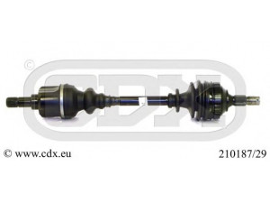 CDX 210187/29 kardaninis velenas 
 Ratų pavara -> Kardaninis velenas
32728S, 3272FP, 32728S, 3272FP