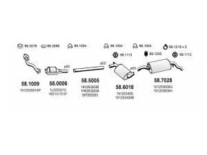 ASSO ART2674 išmetimo sistema 
 Išmetimo sistema -> Išmetimo sistema, visa