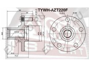 ASVA TYWH-AZT220F rato stebulė 
 Ašies montavimas/vairavimo mechanizmas/ratai -> Rato stebulė/montavimas -> Rato stebulė
43502-05020, 43502-32080