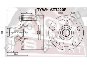 ASVA TYWH-AZT220F rato stebulė 
 Ašies montavimas/vairavimo mechanizmas/ratai -> Rato stebulė/montavimas -> Rato stebulė
43502-05020, 43502-32080