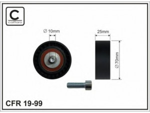 CAFFARO 19-99 įtempiklio skriemulys, V formos rumbuotas diržas 
 Diržinė pavara -> V formos rumbuotas diržas/komplektas -> Įtempiklio skriemulys
11 28 1 717 210, 11 28 1 717 210 S1