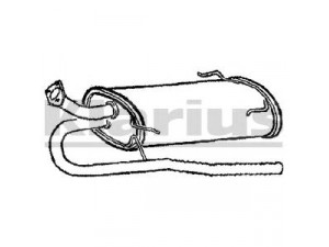 KLARIUS CL183M galinis duslintuvas 
 Išmetimo sistema -> Duslintuvas
DEX687773, MB687773