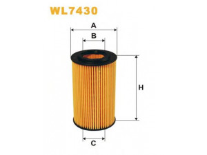 WIX FILTERS WL7430 alyvos filtras 
 Techninės priežiūros dalys -> Techninės priežiūros intervalai
15430RBDE01, 15430RBDE02