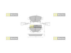 STARLINE BD S850P stabdžių trinkelių rinkinys, diskinis stabdys 
 Techninės priežiūros dalys -> Papildomas remontas
1 371 454, 1 433 958, 1 530 602