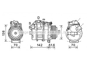 AVA QUALITY COOLING BWK487 kompresorius, oro kondicionierius 
 Oro kondicionavimas -> Kompresorius/dalys
64509180549, 64526961621