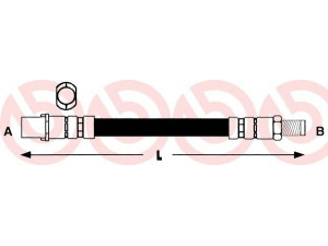 BREMBO T 50 025 stabdžių žarnelė 
 Stabdžių sistema -> Stabdžių žarnelės
1294281035, 1987481080, 171155B
