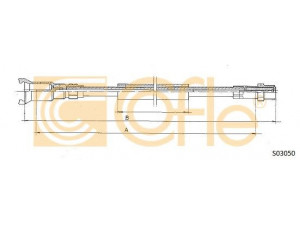 COFLE S03050 tachometro velenas 
 Elektros įranga -> Prietaisai -> Tachometro velenas
96002885, 96074005, 96147546
