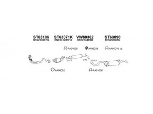 VENEPORTE 630156 išmetimo sistema 
 Išmetimo sistema -> Išmetimo sistema, visa