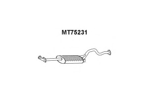 VENEPORTE MT75231 galinis duslintuvas 
 Išmetimo sistema -> Duslintuvas
MB160316, MB651688, MB651696