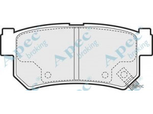 APEC braking PAD1462 stabdžių trinkelių rinkinys, diskinis stabdys 
 Techninės priežiūros dalys -> Papildomas remontas
4841308050, 4841308051, 48413090A0
