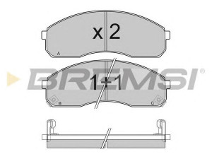 BREMSI BP3039 stabdžių trinkelių rinkinys, diskinis stabdys 
 Techninės priežiūros dalys -> Papildomas remontas
0K72G3328Z, 0K75A3328Z, 0K75B3328Z