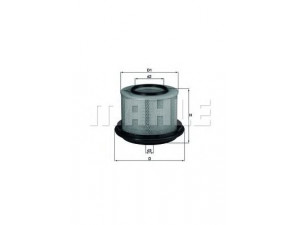 KNECHT LX 239 oro filtras 
 Techninės priežiūros dalys -> Techninės priežiūros intervalai
93152231, 0010947304, 0040940804