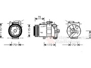 VAN WEZEL 0300K014 kompresorius, oro kondicionierius 
 Oro kondicionavimas -> Kompresorius/dalys
8Z0260805A