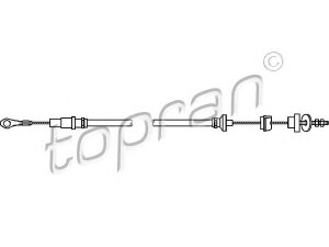 TOPRAN 102 645 sankabos trosas 
 Dviratė transporto priemonės -> Kabeliai ir tachometro velenaai -> Sankabos trosas
171 721 335C, 171 721 335D