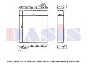 AKS DASIS 440596N radiatorius, variklio aušinimas