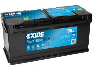 EXIDE EK1050 starterio akumuliatorius; starterio akumuliatorius 
 Elektros įranga -> Akumuliatorius
61 21 7 604 809, 61217604808, 000 915 105 CF