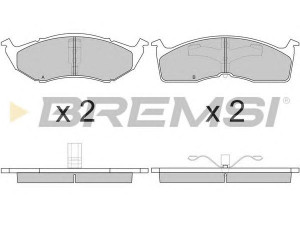 BREMSI BP2765 stabdžių trinkelių rinkinys, diskinis stabdys 
 Techninės priežiūros dalys -> Papildomas remontas
04728124, 04882107, 101889S, 4728124