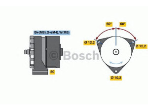 BOSCH 0 120 469 103 kintamosios srovės generatorius