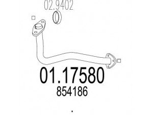 MTS 01.17580 išleidimo kolektorius 
 Išmetimo sistema -> Išmetimo vamzdžiai
854186