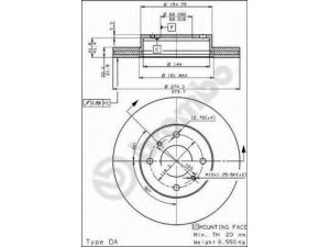 BREMBO 09.5010.10 stabdžių diskas
40206D4001