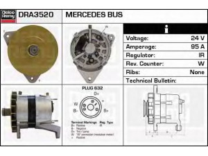 DELCO REMY DRA3520 kintamosios srovės generatorius 
 Elektros įranga -> Kint. sr. generatorius/dalys -> Kintamosios srovės generatorius