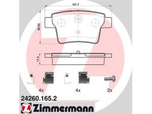 ZIMMERMANN 24260.165.2 stabdžių trinkelių rinkinys, diskinis stabdys 
 Techninės priežiūros dalys -> Papildomas remontas
1356392, 1521329, 1522073, C2S38068