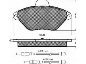 BSF 10371 stabdžių trinkelių rinkinys, diskinis stabdys 
 Techninės priežiūros dalys -> Papildomas remontas
425157, 425292, 95667787, RP425157