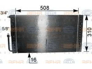HELLA 8FC 351 038-141 kondensatorius, oro kondicionierius