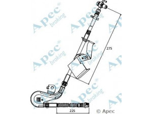 APEC braking HOS3907 stabdžių žarnelė 
 Stabdžių sistema -> Stabdžių žarnelės
4806G0