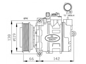 NRF 32111 kompresorius, oro kondicionierius 
 Oro kondicionavimas -> Kompresorius/dalys
4B0260805B, 4B0260805BX, 4B3260805