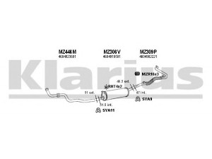 KLARIUS 600200U išmetimo sistema