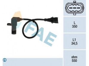 FAE 79069 RPM jutiklis, variklio valdymas 
 Kibirkšties / kaitinamasis uždegimas -> Impulsų generatorius
6238459, 90520856
